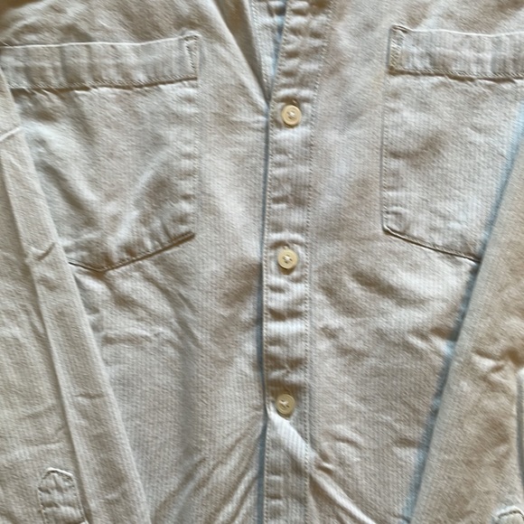 Lucky Brand large cotton striped button down shirt - Picture 3 of 5